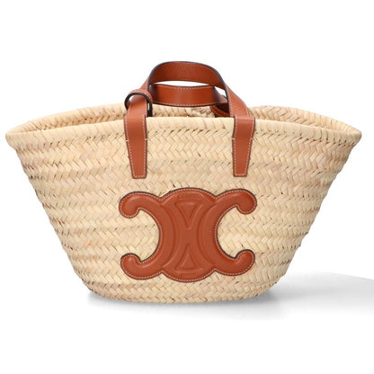 Celine Beautiful 113832cgg.04lu Teen Classic Pannier Raffia And Calf Triomphe