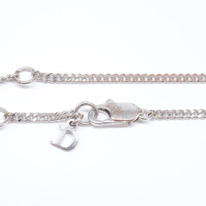 DIOR Logo Charm Rhinestone Butterfly Top Chain