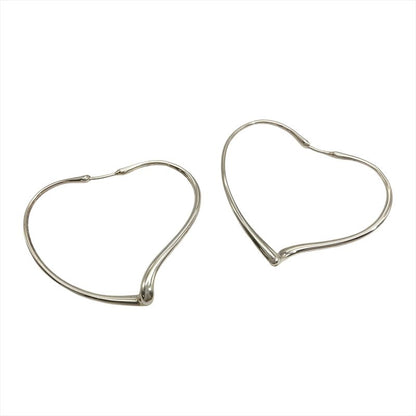 Tiffany & Co Tiffany & Co Open Heart Hoop Large Earrings Sv925 9.6g Star Ring