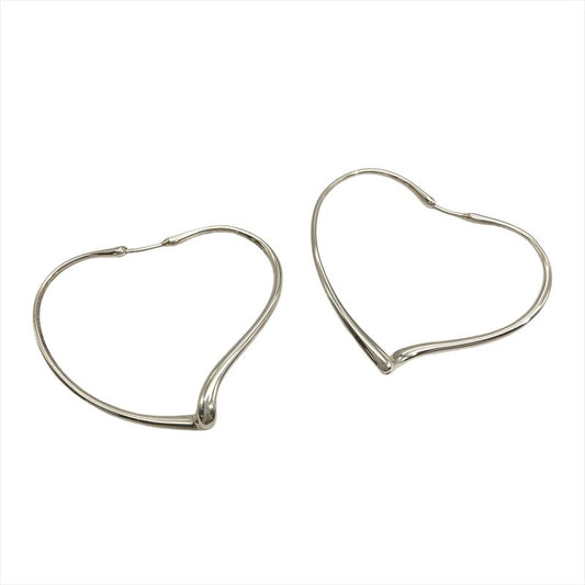 Tiffany & Co Tiffany & Co Open Heart Hoop Large Earrings Sv925 9.6g Star Ring