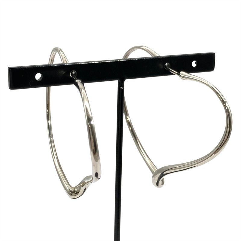 Tiffany & Co Tiffany & Co Open Heart Hoop Large Earrings Sv925 9.6g Star Ring