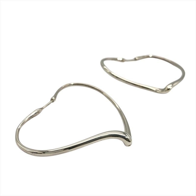 Tiffany & Co Tiffany & Co Open Heart Hoop Large Earrings Sv925 9.6g Star Ring