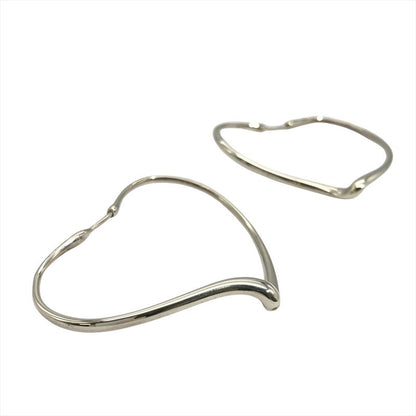 Tiffany & Co Tiffany & Co Open Heart Hoop Large Earrings Sv925 9.6g Star Ring