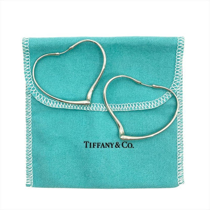Tiffany & Co Tiffany & Co Open Heart Hoop Large Earrings Sv925 9.6g Star Ring