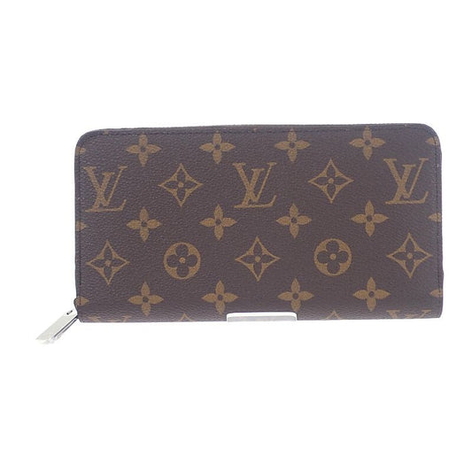 Louis Vuitton Zippy Wallet M27029 Monogram Long Wallet Silver Ladies Men's [S
