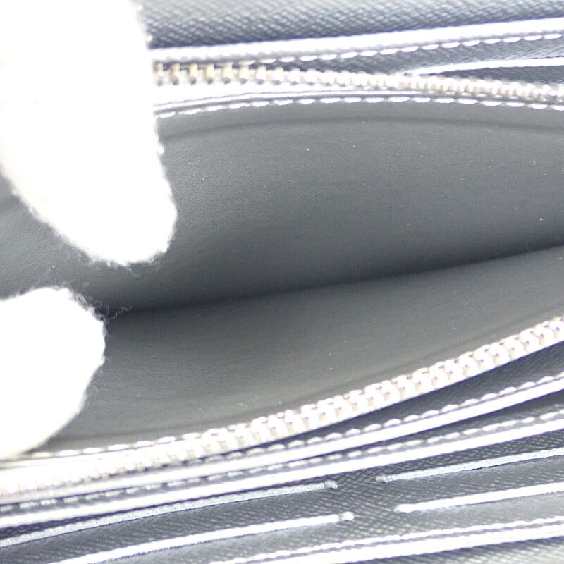 Louis Vuitton Zippy Wallet M27029 Monogram Long Wallet Silver Ladies Men's [S