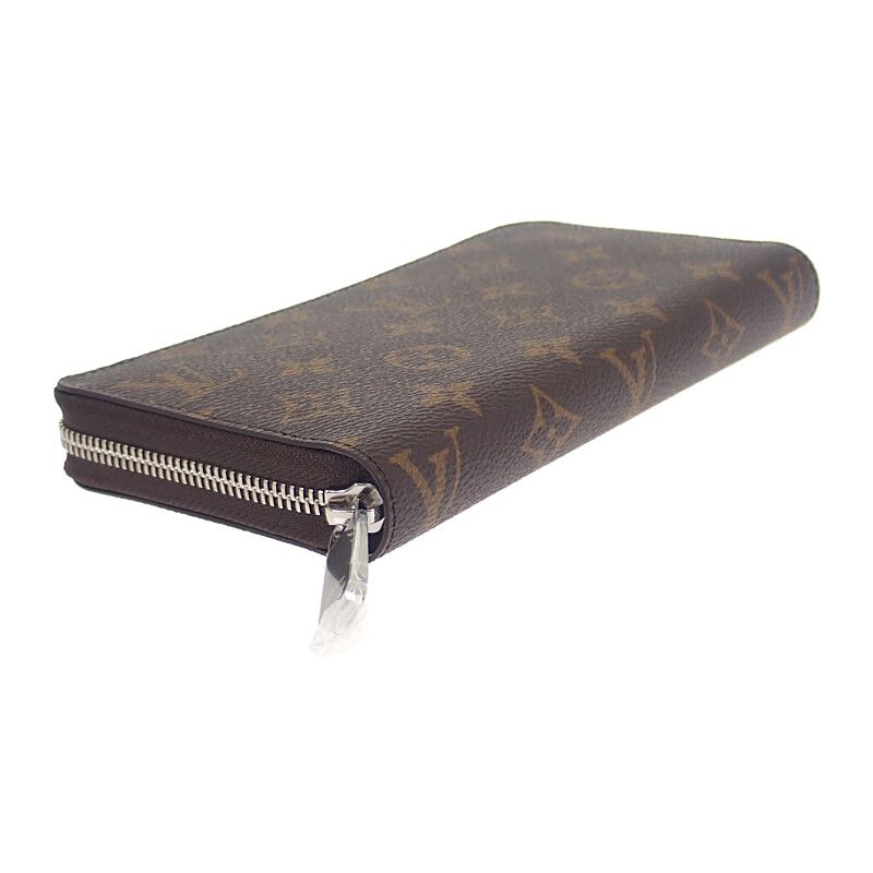 Louis Vuitton Zippy Wallet M27029 Monogram Long Wallet Silver Ladies Men's [S