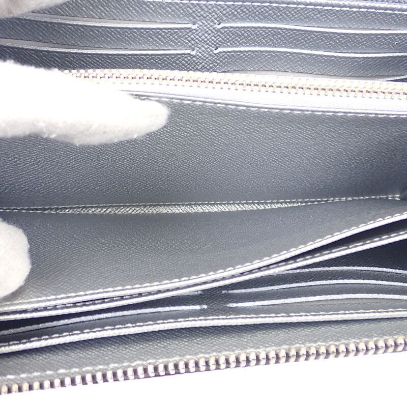 Louis Vuitton Zippy Wallet M27029 Monogram Long Wallet Silver Ladies Men's [S