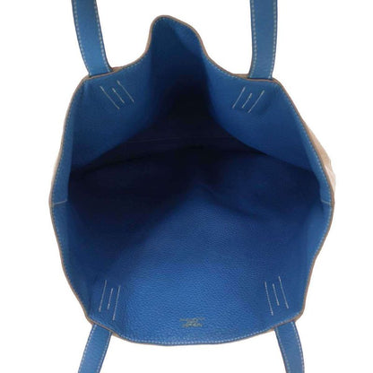 Hermes Double Sens 45 Bag Double Sens 45 Reversible Leather Tote Bag Grey Blue