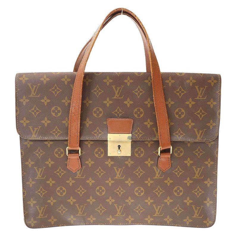 Louis Vuitton Vintage Monogram Briefcase Brown