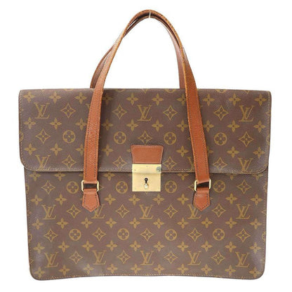 Louis Vuitton Vintage Monogram Briefcase Brown