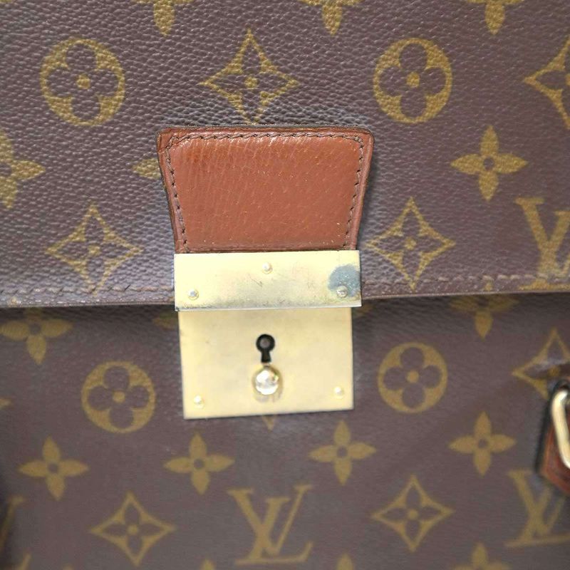 Louis Vuitton Vintage Monogram Briefcase Brown