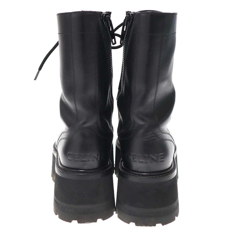 Celine 23ss Bulky Maxx Lace Up Boots Black 40
