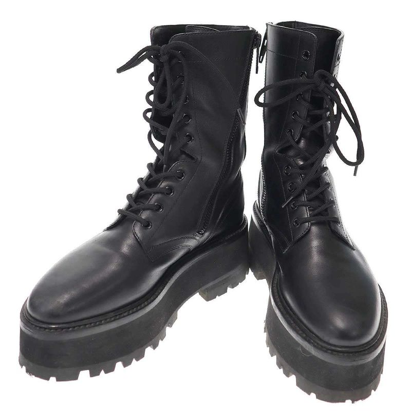 Celine 23ss Bulky Maxx Lace Up Boots Black 40