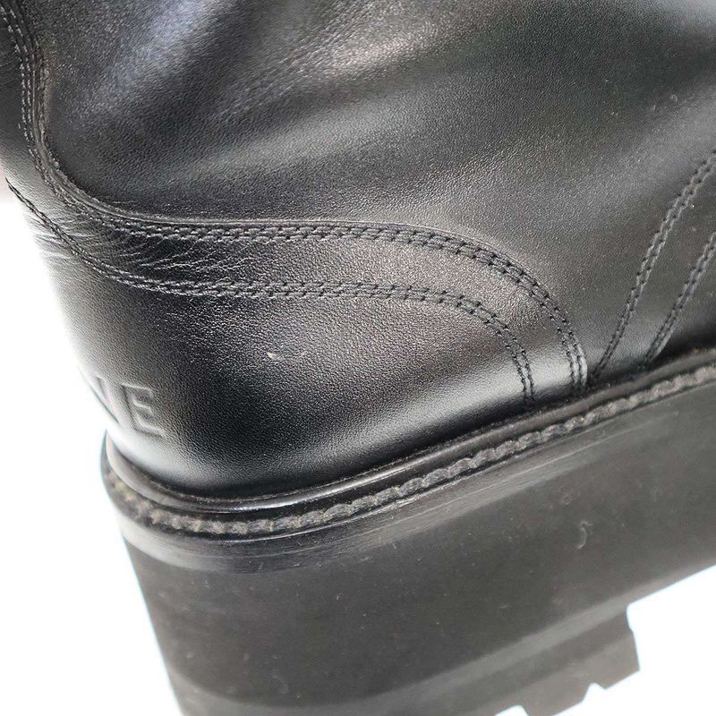 Celine 23ss Bulky Maxx Lace Up Boots Black 40