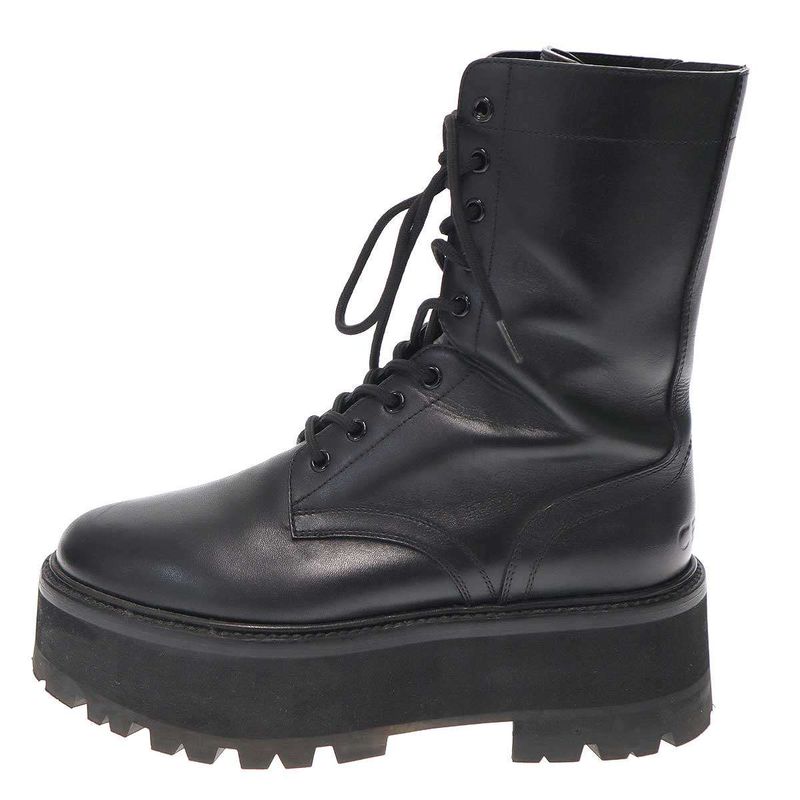 Celine 23ss Bulky Maxx Lace Up Boots Black 40