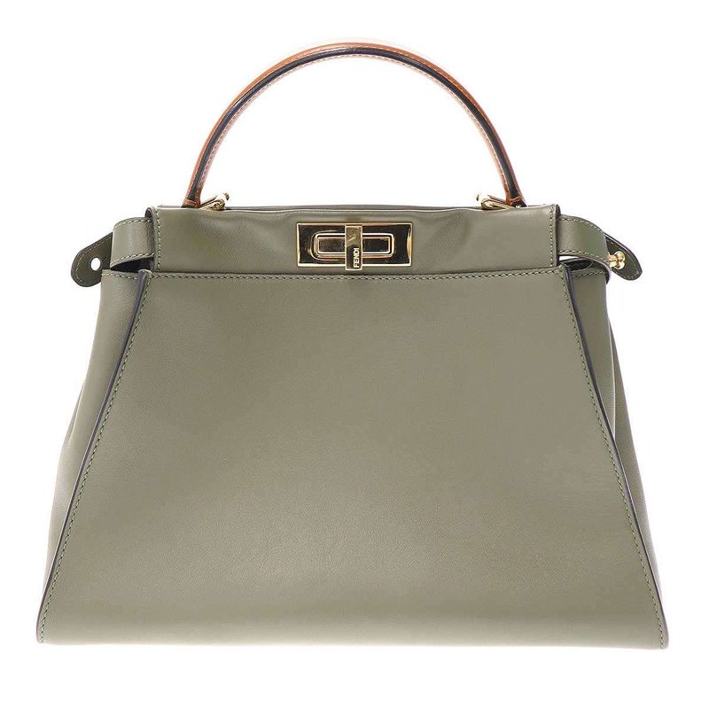 Fendi Peekaboo Bag Medium Peekaboo Medium 2wayleather Shoulder Bag Khaki