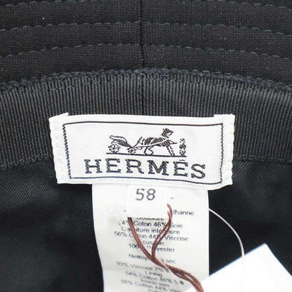 Hermes Calvi Hat Galvi Bucket Hat H251068n Black 58