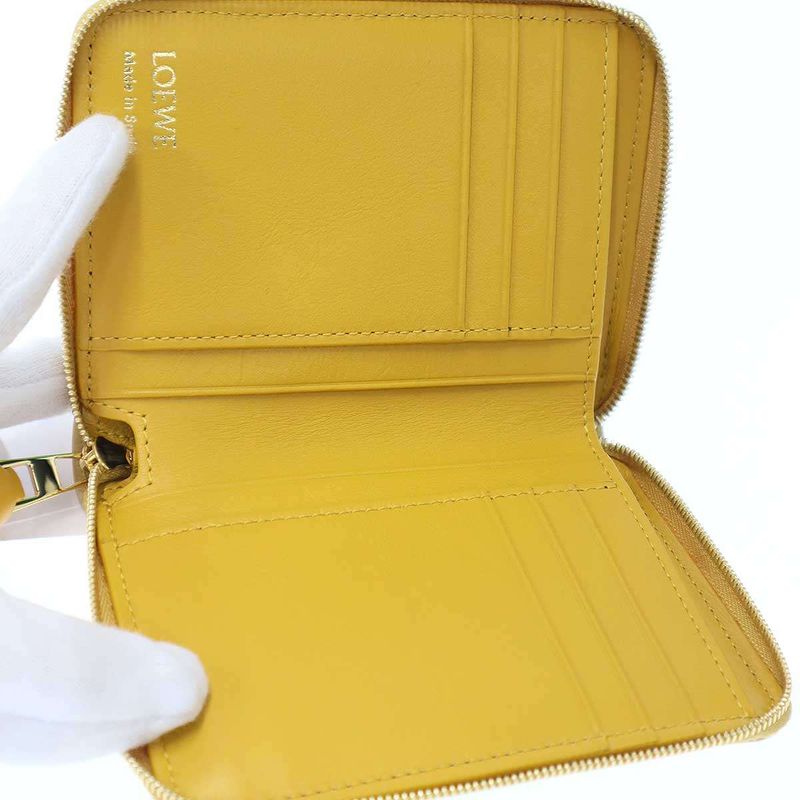 Loewe Knot Compact Wallet Cem1cwzx01 Yellow - Loewe