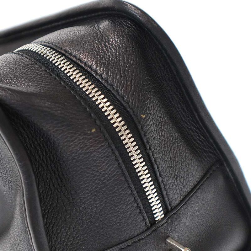 Loewe Amazona 28 Embossed Anagram Mini Boston Bag Black