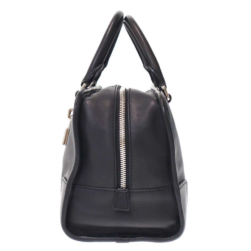 Loewe Amazona 28 Embossed Anagram Mini Boston Bag Black