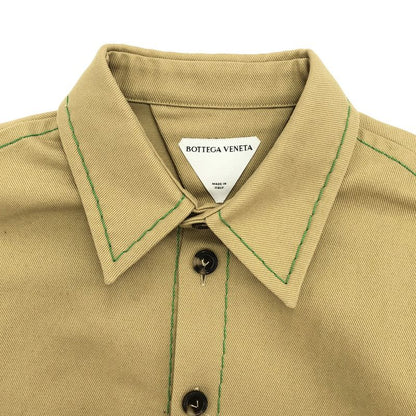 Bottega Veneta Color Stitched Long Sleeve Shirt 687766 Vf4t0 Beige 46