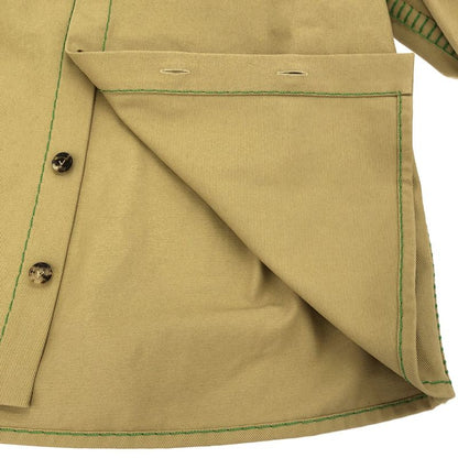 Bottega Veneta Color Stitched Long Sleeve Shirt 687766 Vf4t0 Beige 46