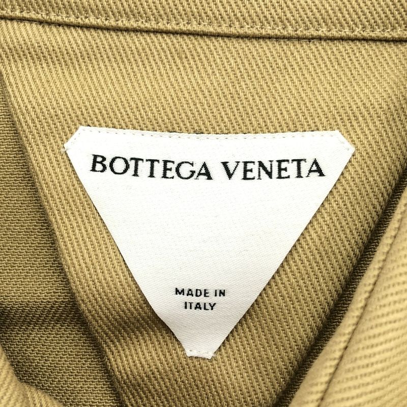 Bottega Veneta Color Stitched Long Sleeve Shirt 687766 Vf4t0 Beige 46