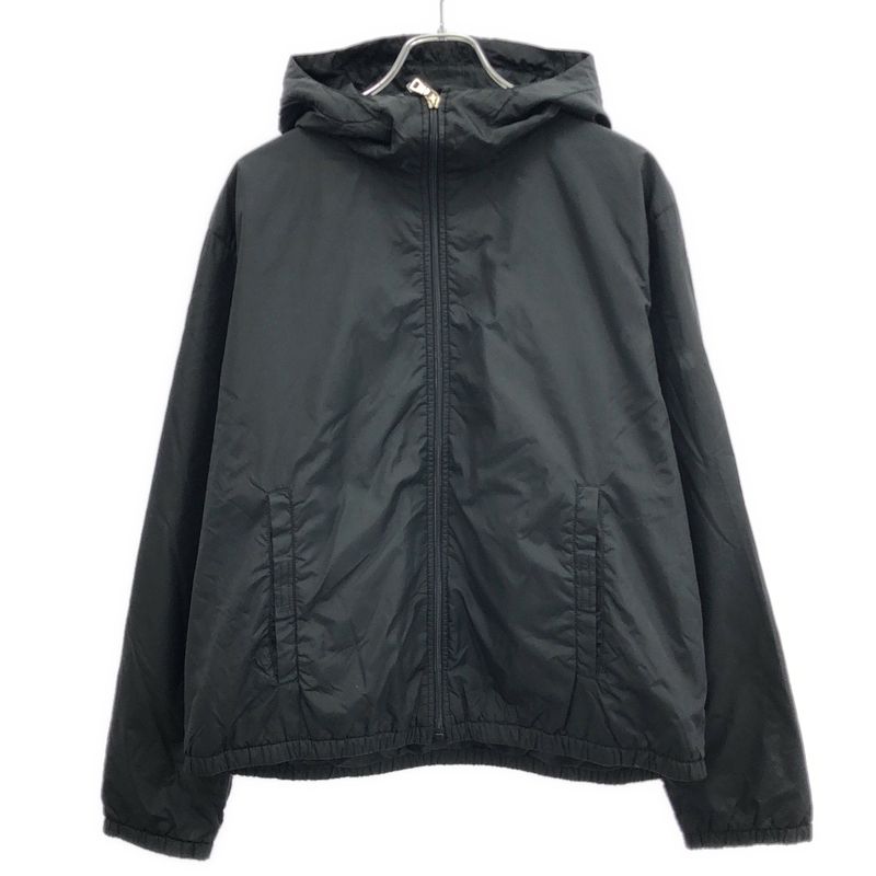 Prada Sport Nylon Zip Up Hoodie Black 46