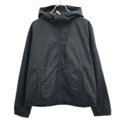 Prada Sport Nylon Zip Up Hoodie Black 46