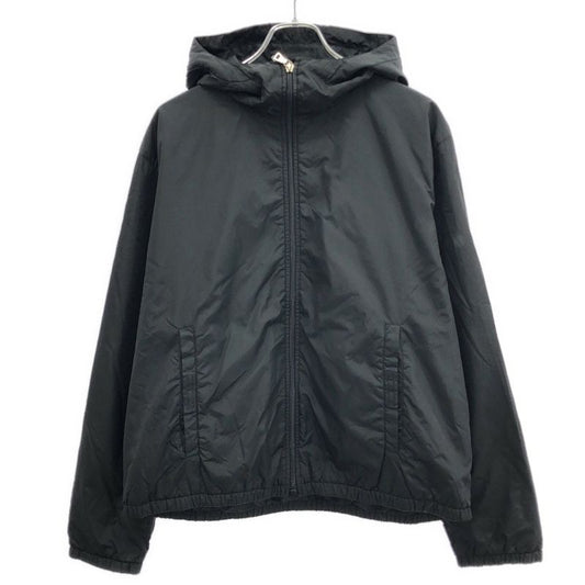 Prada Sport Nylon Zip Up Hoodie Black 46