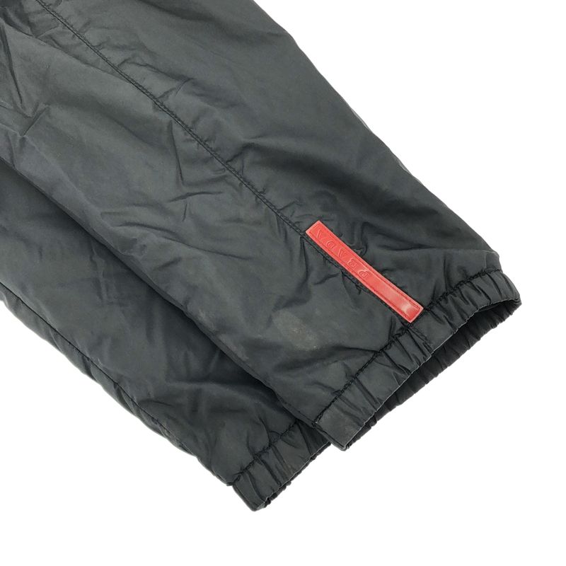 Prada Sport Nylon Zip Up Hoodie Black 46