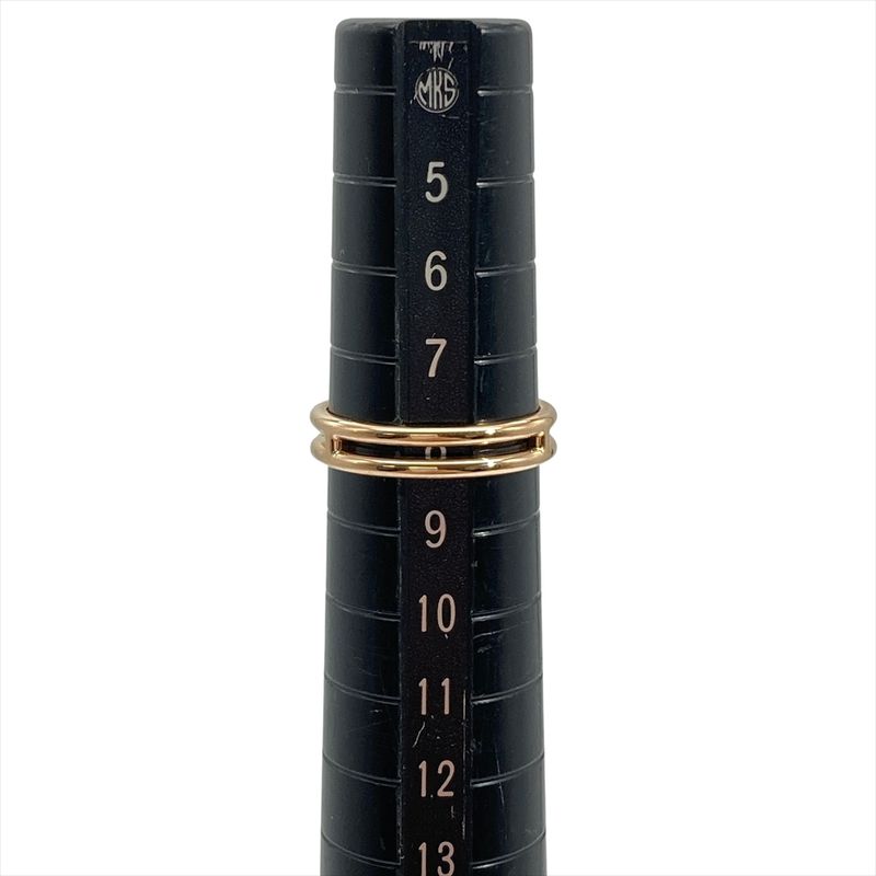 Hermes Ariane Ring #48 H119836b 18K Pink Gold 2.6g Pink Gold Ladies