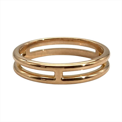 Hermes Ariane Ring #48 H119836b 18K Pink Gold 2.6g Pink Gold Ladies