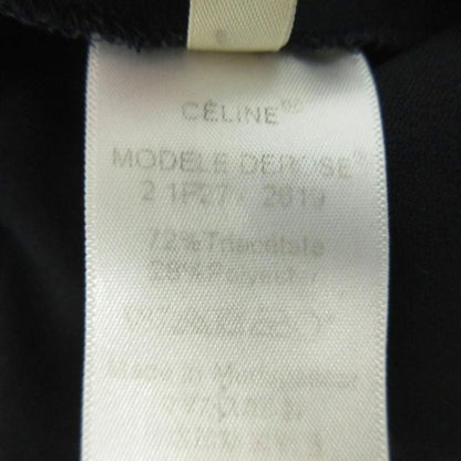 Celine Pants Slacks Straight Center Press 36 Black 1108 AA
