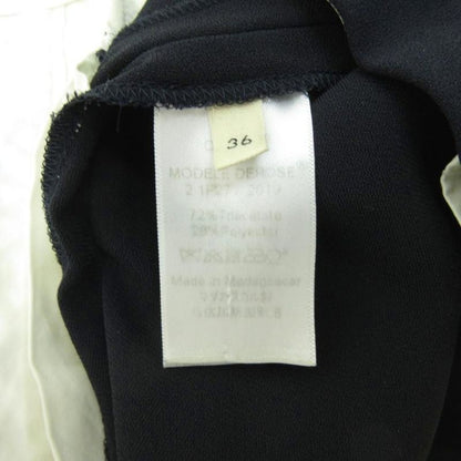 Celine Pants Slacks Straight Center Press 36 Black 1108 AA