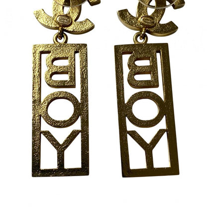 Chanel Women's Coco Mark Swing Earrings BOY B22 C