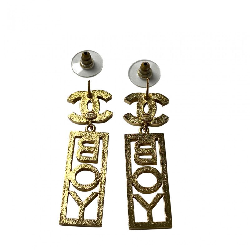 Chanel Women's Coco Mark Swing Earrings BOY B22 C