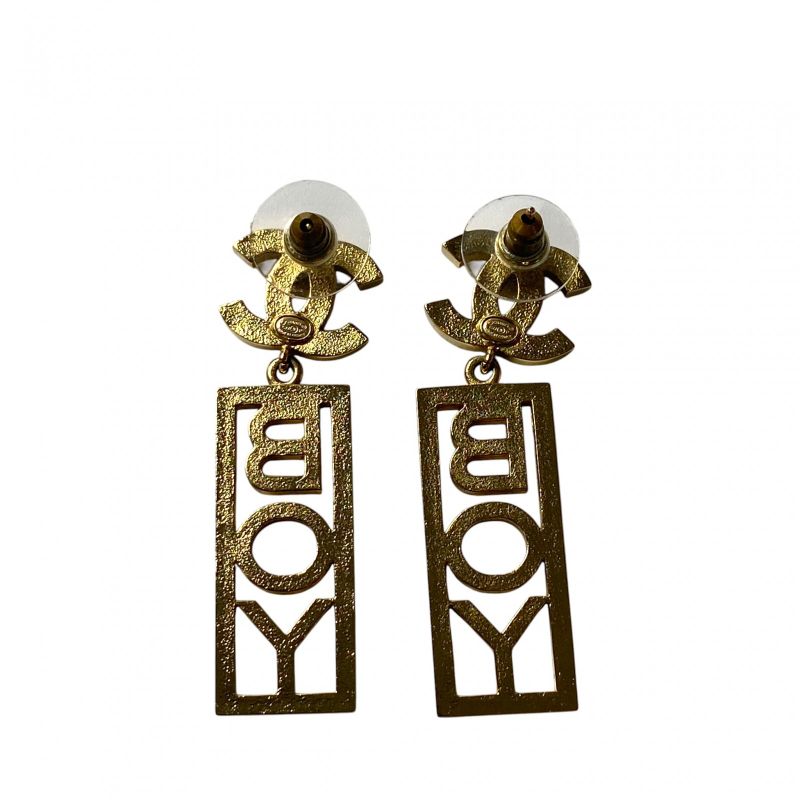 Chanel Women's Coco Mark Swing Earrings BOY B22 C