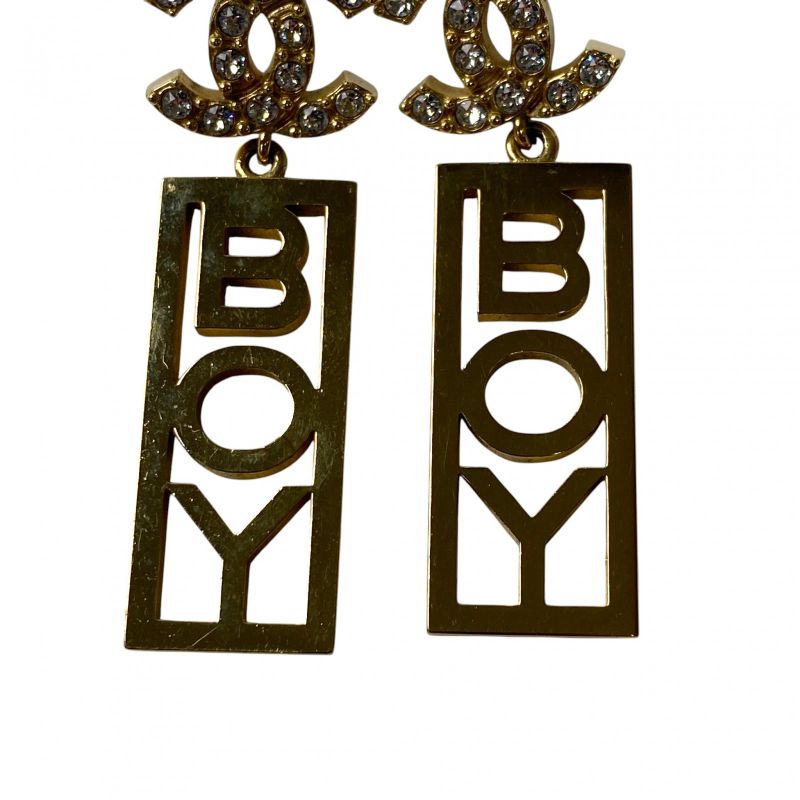 Chanel Women's Coco Mark Swing Earrings BOY B22 C