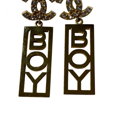 Chanel Women's Coco Mark Swing Earrings BOY B22 C