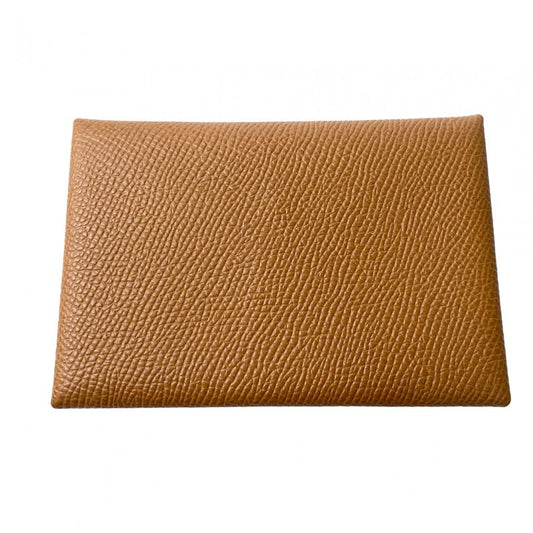 Unused Hermes Women's Calvi Duo Verso U Engraved Coin Case Epson
