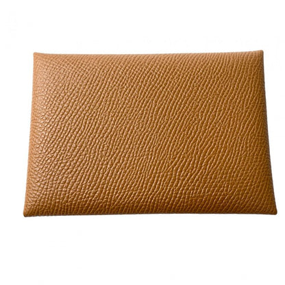 Unused Hermes Women's Calvi Duo Verso U Engraved Coin Case Epson