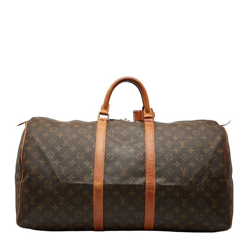 Louis Vuitton Monogram Keepall 55 Boston Bag Travel Bag Travel Bag M41424 Brown