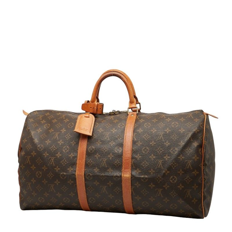 Louis Vuitton Monogram Keepall 55 Boston Bag Travel Bag Travel Bag M41424 Brown