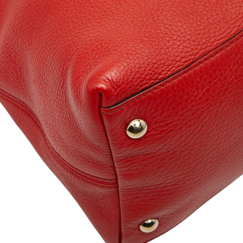 Gucci Soho Handbag Shoulder Bag 2WAY 308362 Red Leather Ladies Gucci