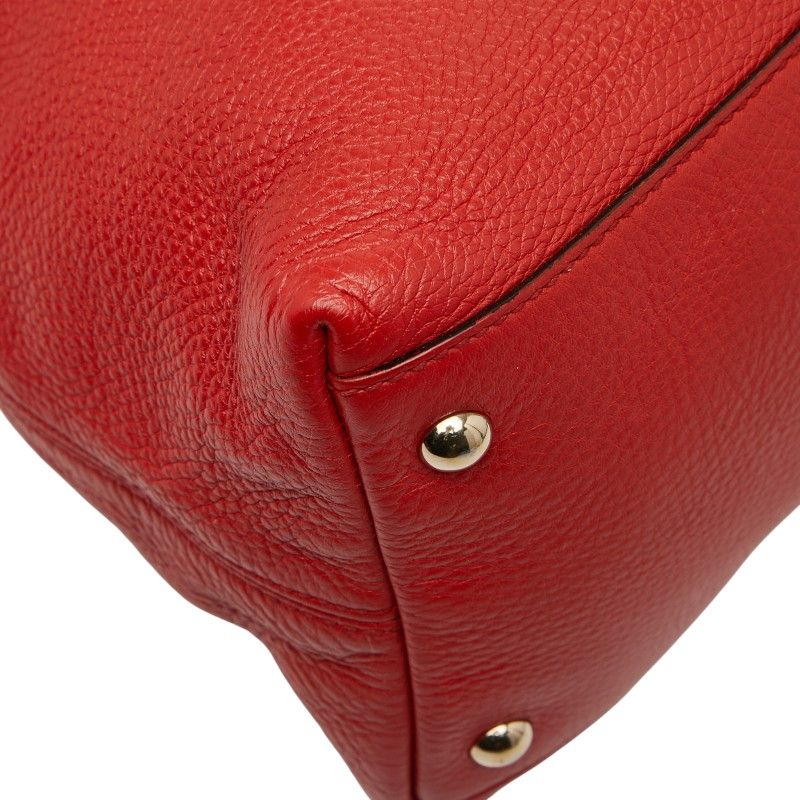 Gucci Soho Handbag Shoulder Bag 2WAY 308362 Red Leather Ladies Gucci