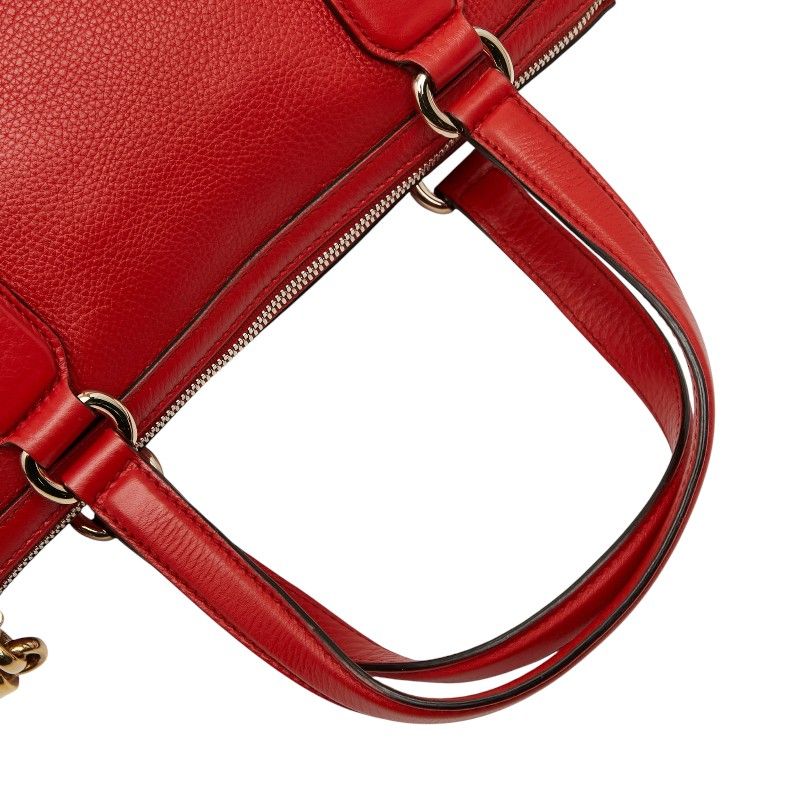 Gucci Soho Handbag Shoulder Bag 2WAY 308362 Red Leather Ladies Gucci