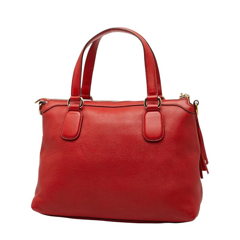 Gucci Soho Handbag Shoulder Bag 2WAY 308362 Red Leather Ladies Gucci