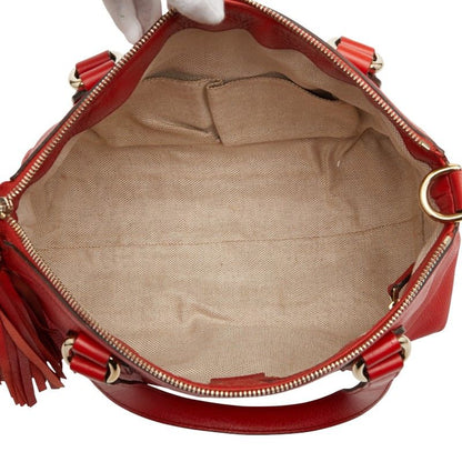 Gucci Soho Handbag Shoulder Bag 2WAY 308362 Red Leather Ladies Gucci